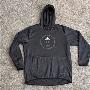 Adidas Men's Charcoal Gray Hoodie